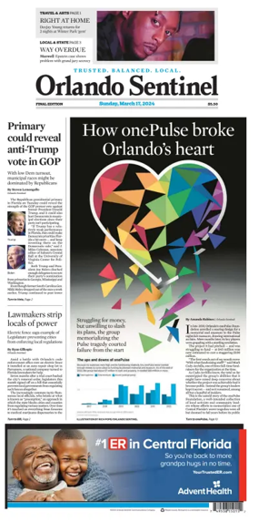 Cover of Orlando Sentinel (Sunday)