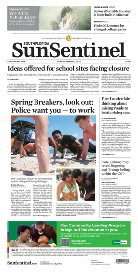 Cover of South Florida Sun-Sentinel Palm Beach (Sunday)
