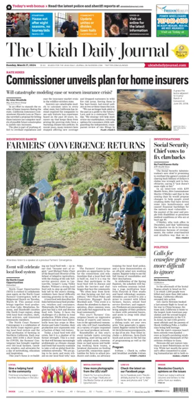 Cover of The Ukiah Daily Journal