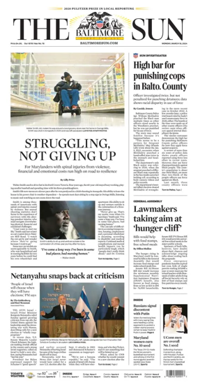 Cover of Baltimore Sun