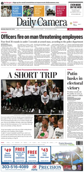 Cover of Daily Camera (Boulder)