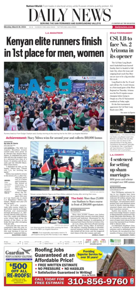 Cover of Daily News (Los Angeles)