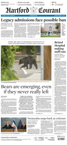 Cover of Hartford Courant