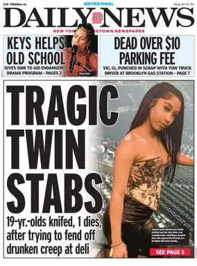 Cover of New York Daily News