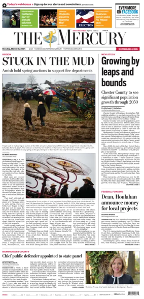 Cover of The Mercury (Pottstown, PA)