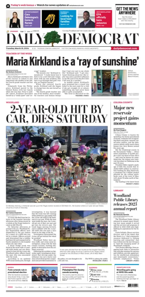 Cover of Daily Democrat (Woodland)