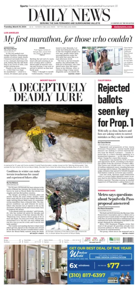 Cover of Daily News (Los Angeles)