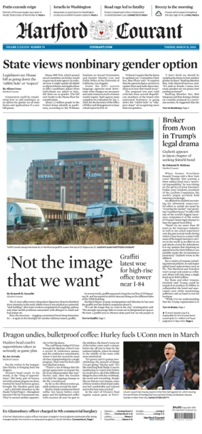 Cover of Hartford Courant