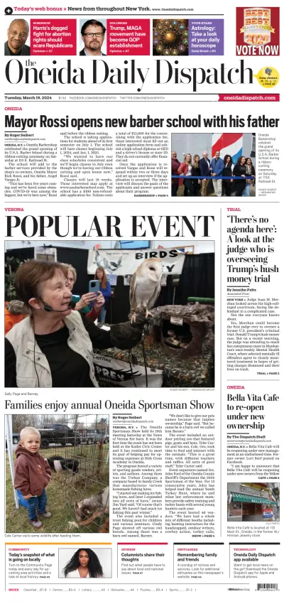 Cover of The Oneida Daily Dispatch (Oneida, NY)