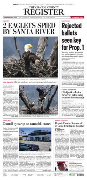 Cover of The Orange County Register