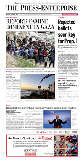 Cover of The Riverside Press-Enterprise