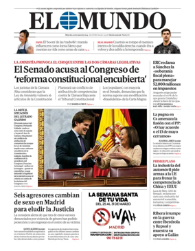 Cover of El Mundo Primera Edición Int