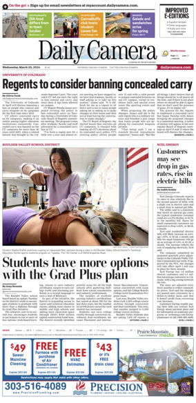 Cover of Daily Camera (Boulder)