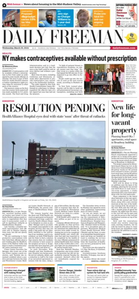 Cover of Daily Freeman (Kingston, NY)