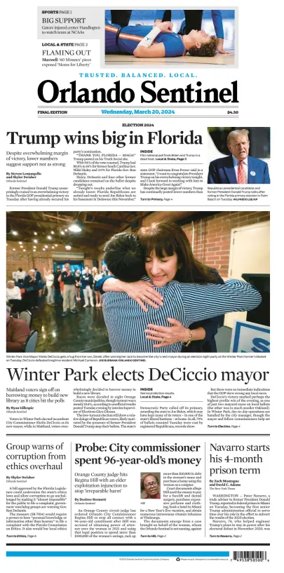 Cover of Orlando Sentinel