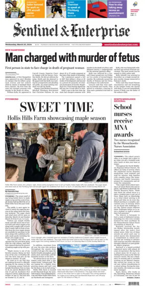 Cover of Sentinel & Enterprise