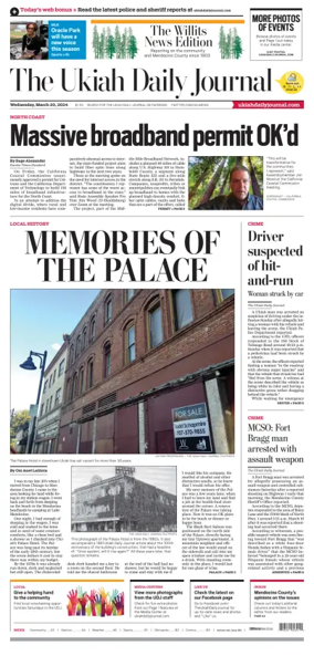 Cover of The Ukiah Daily Journal