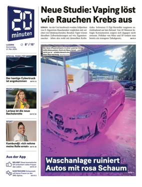 Cover of 20 Minuten - Luzern