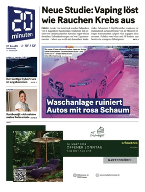 Cover of 20 Minuten - St. Gallen