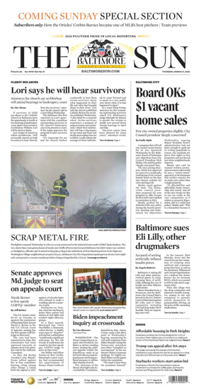 Cover of Baltimore Sun