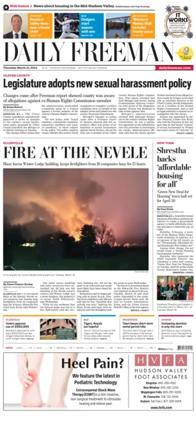 Cover of Daily Freeman (Kingston, NY)