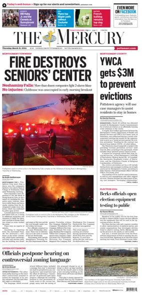 Cover of The Mercury (Pottstown, PA)