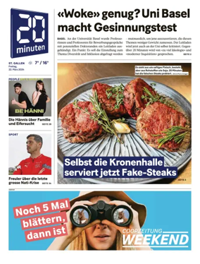 Cover of 20 Minuten - St. Gallen