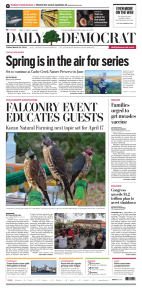 Cover of Daily Democrat (Woodland)