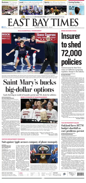 Cover of East Bay Times