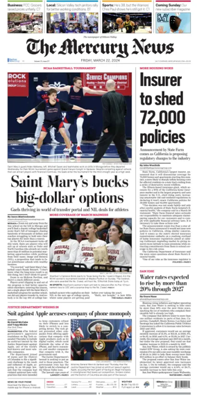 Cover of The Mercury News Weekend