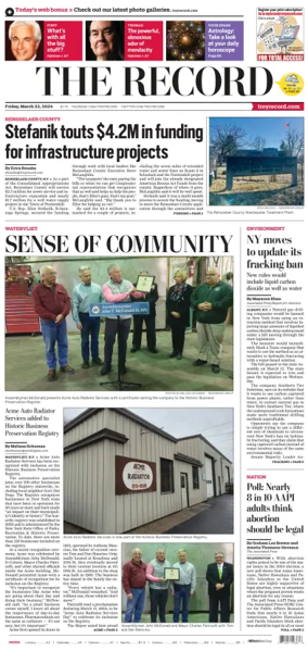 Cover of The Record (Troy, NY)