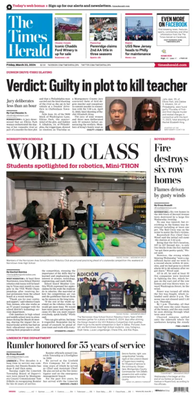 Cover of The Times Herald (Norristown, PA)