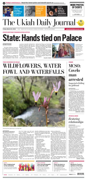 Cover of The Ukiah Daily Journal