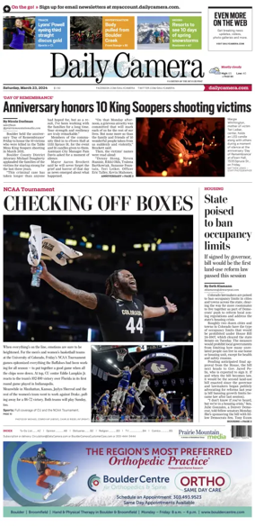 Cover of Daily Camera (Boulder)