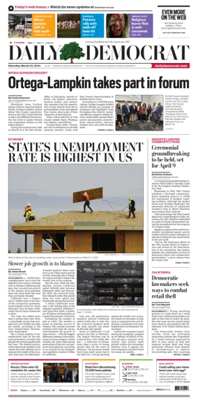 Cover of Daily Democrat (Woodland)