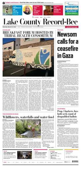 Cover of Lake County Record-Bee