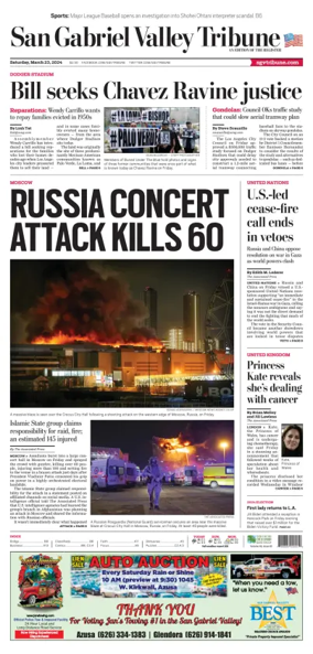 Cover of San Gabriel Valley Tribune