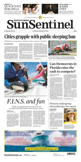 Cover of Sun Sentinel Palm Beach Edition