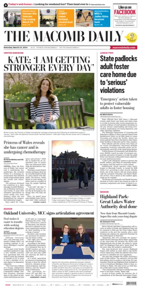 Cover of The Macomb Daily