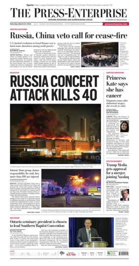 Cover of The Riverside Press-Enterprise