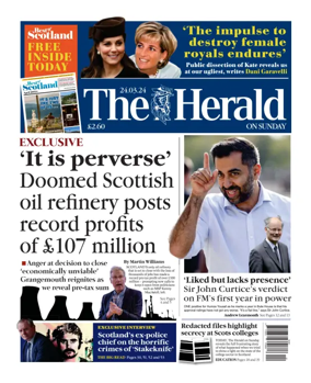 Cover of Sunday Herald