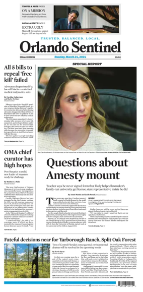 Cover of Orlando Sentinel (Sunday)