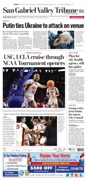 Cover of San Gabriel Valley Tribune