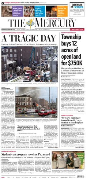 Cover of The Mercury (Pottstown, PA)