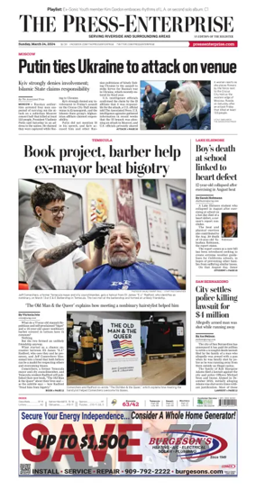 Cover of The Riverside Press-Enterprise