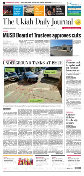 Cover of The Ukiah Daily Journal