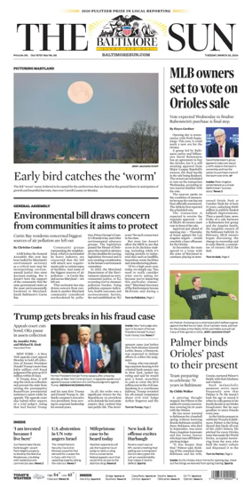 Cover of Baltimore Sun