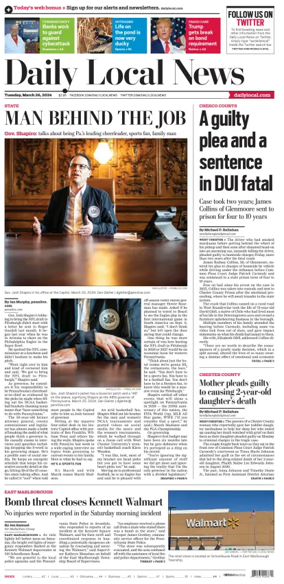 Cover of Daily Local News (West Chester, PA)