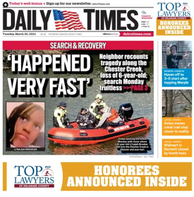 Cover of Daily Times (Primos, PA)