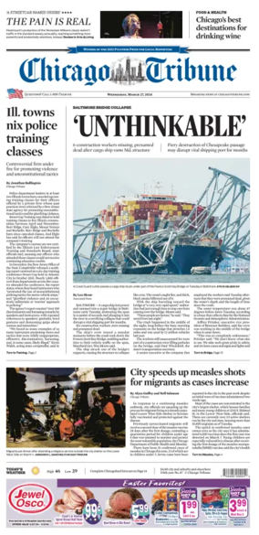 Cover of Chicago Tribune